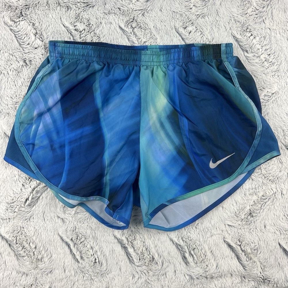 Nike Blue Athletic Shorts with Dynamic Design